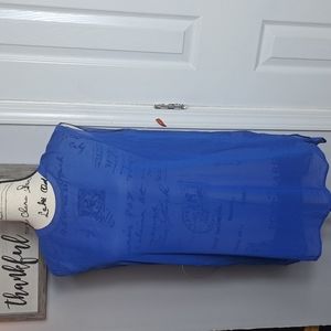 Vince Silk short sleeve sheer blouse.